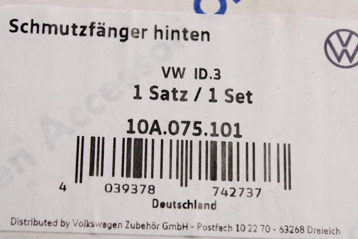 VW ID.3 2020-on mud flaps (rear) 10A075101