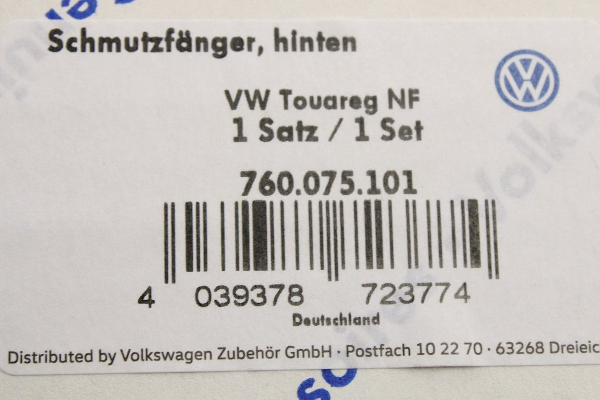 VW Touareg 2018-on mud flaps (rear) 760075101