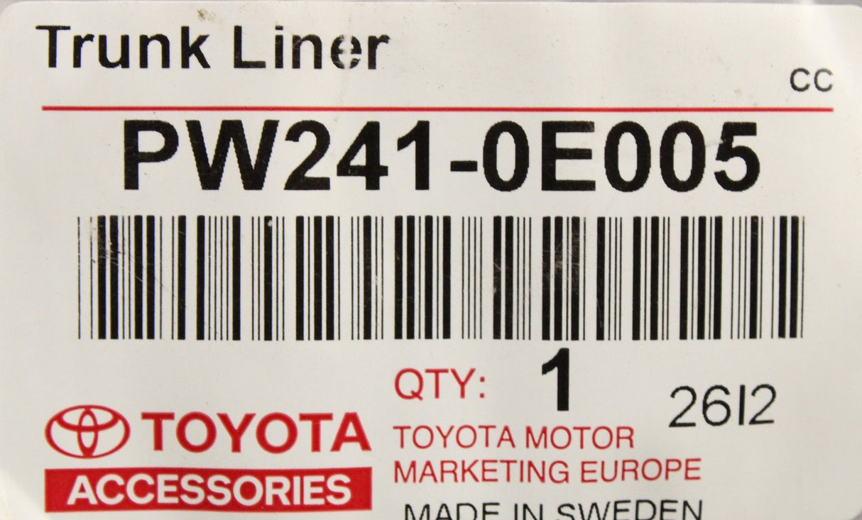 Toyota Highlander boot liner PW241-0E005