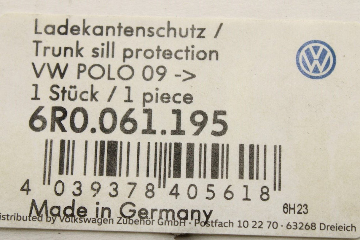 VW Polo 6R 6C 2010-2018 bumper load edge protector (rear) 6R0061195