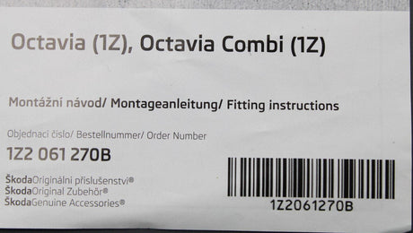 Skoda Octavia 2004-2013 textile floor mats set 1Z2061270B