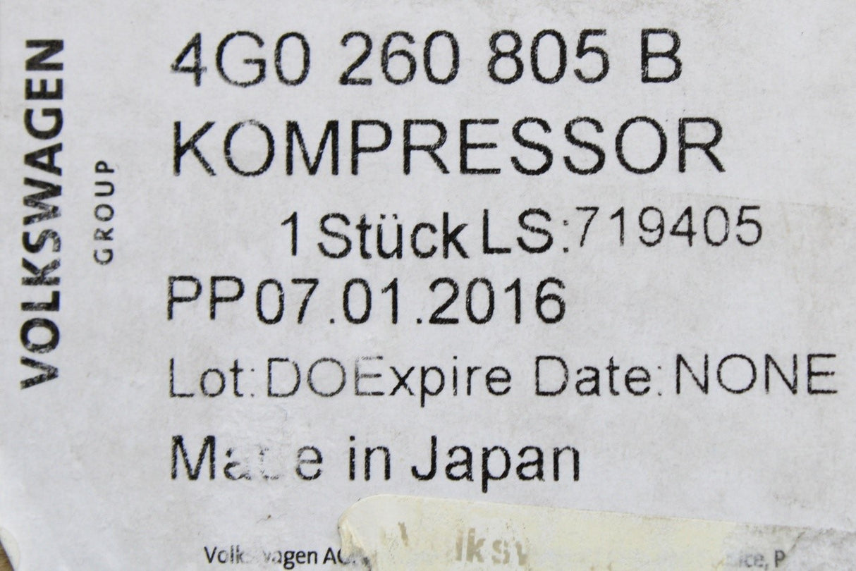 Audi A6 A7 11-14 3.0 TDI V6 air conditioning pump compressor 4G0260805B