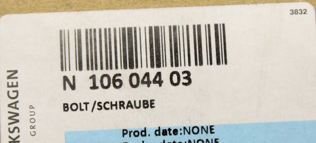 VW Audi Skoda SEAT socket head bolt M8x65 (x1) N10604403