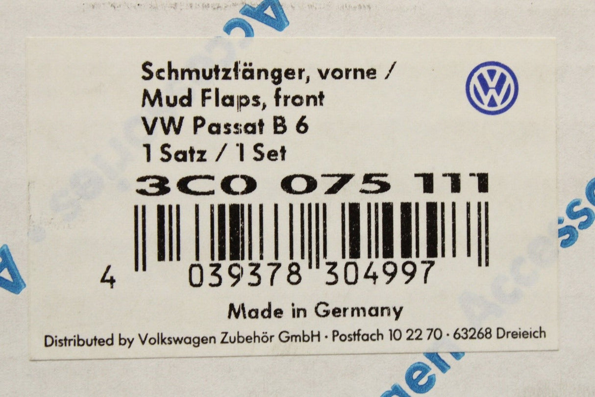 VW Passat B6 2009-2011 B7 2011-2015 mud flaps (front) 3C0075111