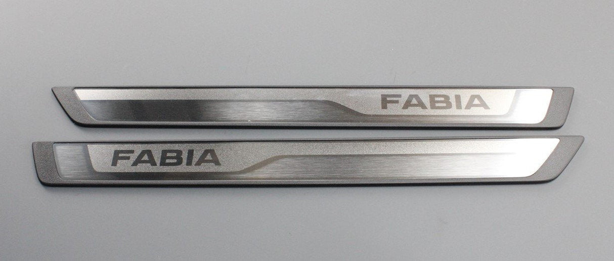 Skoda Fabia 2022-on decorative door sill protectors 6VA071303A