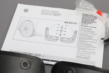 VW Golf MK8 2020- Front mud flaps pair accessory 5H0075111