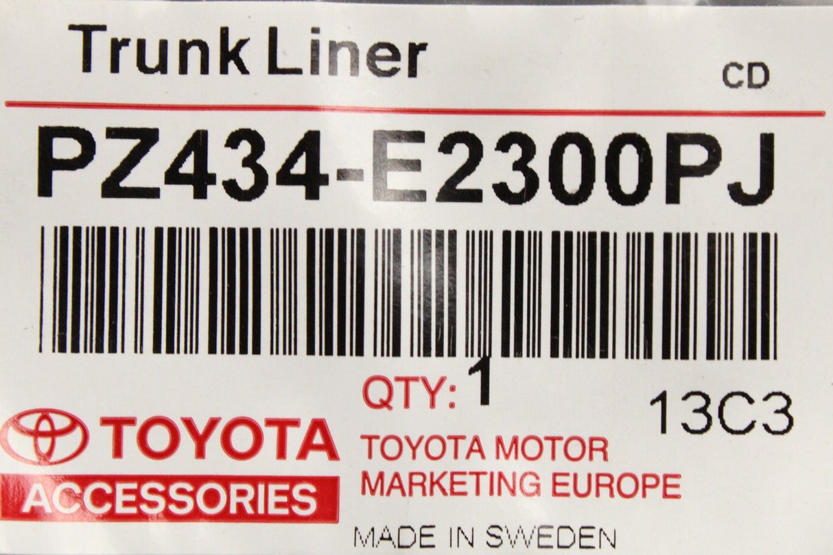 Toyota Auris boot liner PZ434-E2300-PJ