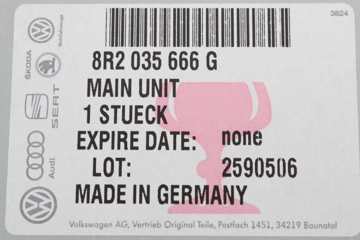 Audi A4 S4 RS4 A5 S5 RS5 Q5 RHD multimedia MMI control unit 8R2035666G