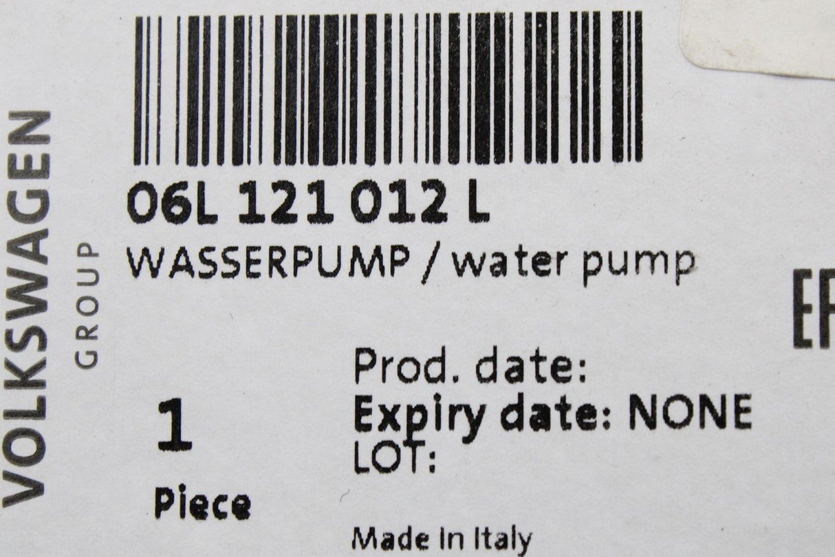VW Audi Skoda SEAT engine coolant water pump (2.0 TSI TFSI) 06L121012L