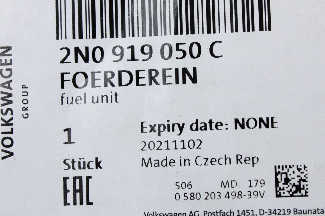 VW Crafter 2017-on fuel pump sender unit 2N0919050C