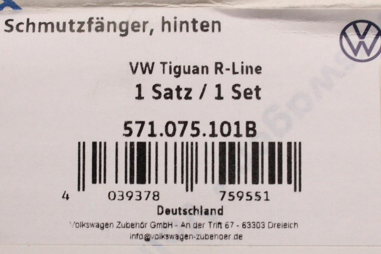VW Tiguan R-Line 2024-on mud flaps set (front & rear) 571075111B/101B