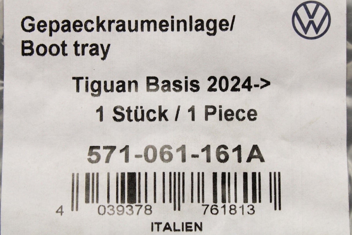 VW Tiguan 2024-on boot liner (deep floor) 571061161A
