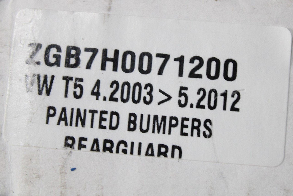 VW Transporter T5 T5.1 03-15 rear bumper protector ZGB7H0071200