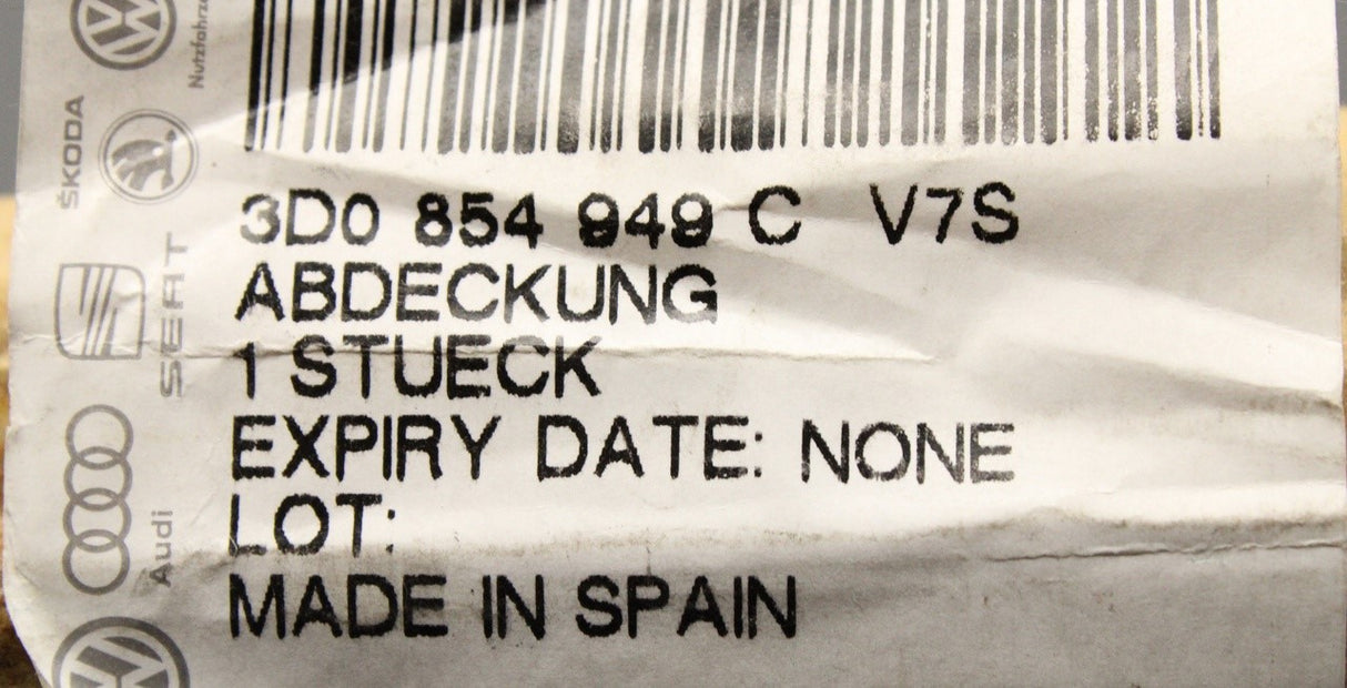 VW Phaeton 2002-2010 rear door trim (left) 3D0854949C V7S