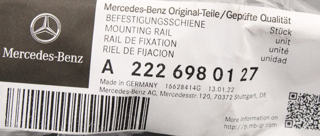 Mercedes-Benz S-Class W222 mounting bracket A2226980127
