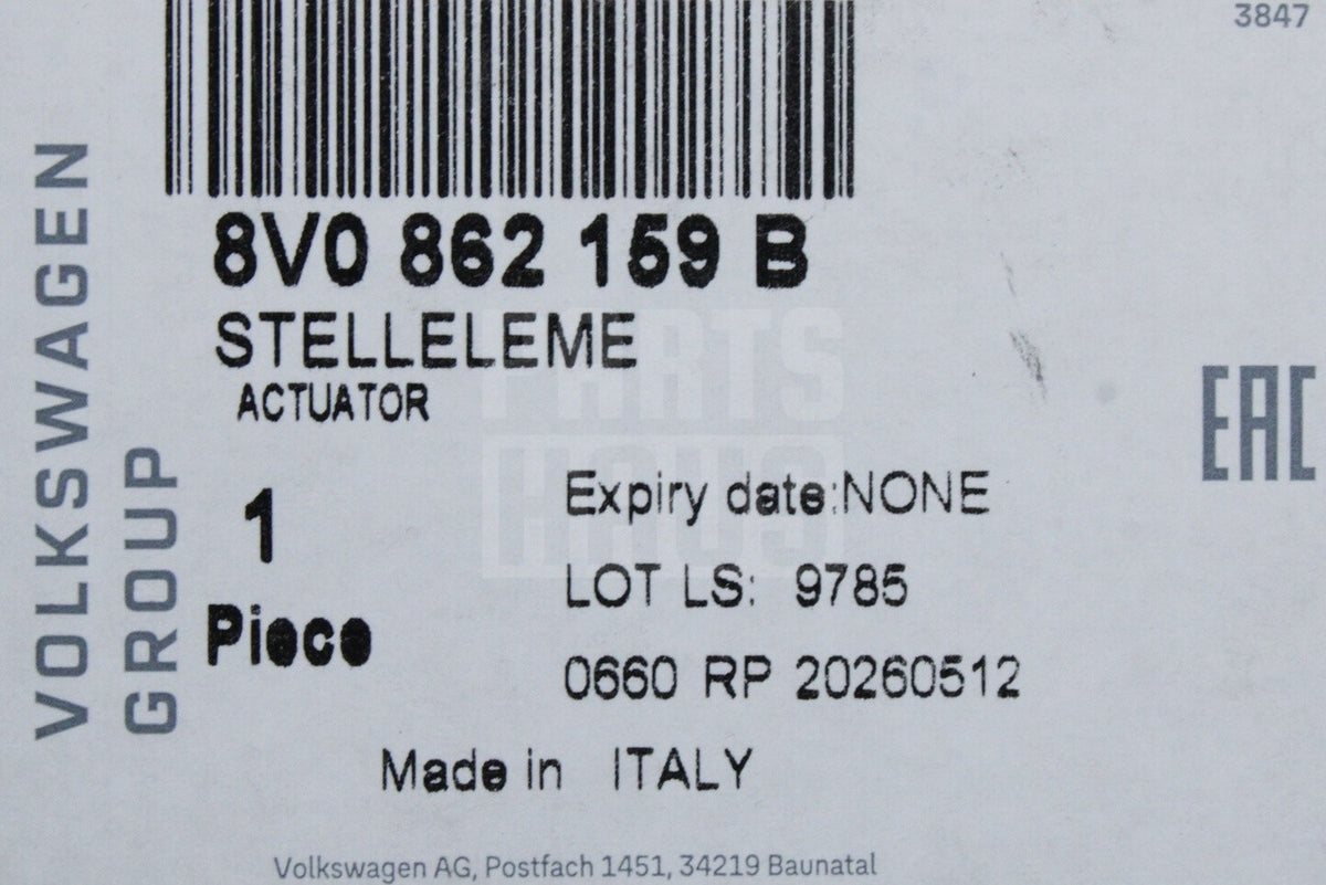 SEAT Arona 18-on Ateca Ibiza Leon Tarraco fuel flap actuator 8V0862159B
