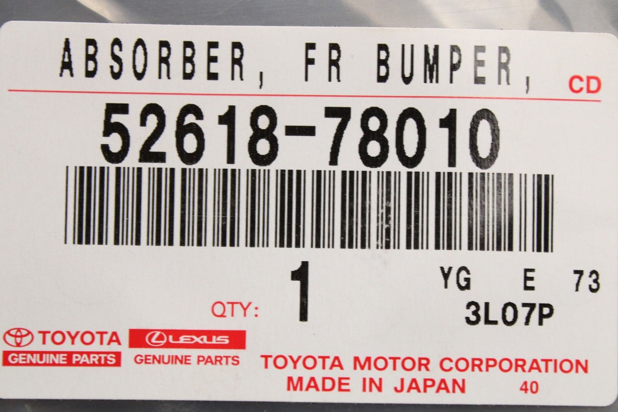 Lexus NX Series 14-21 front bumper lower closing element 52618-78010