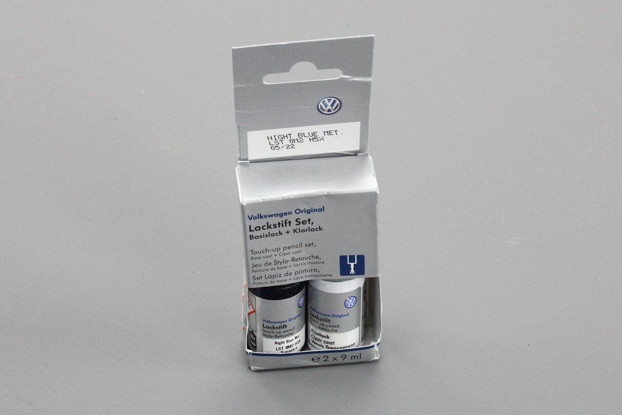 VW touch up paint set x2 9ml Night Blue metallic LH5X LST0M2H5X