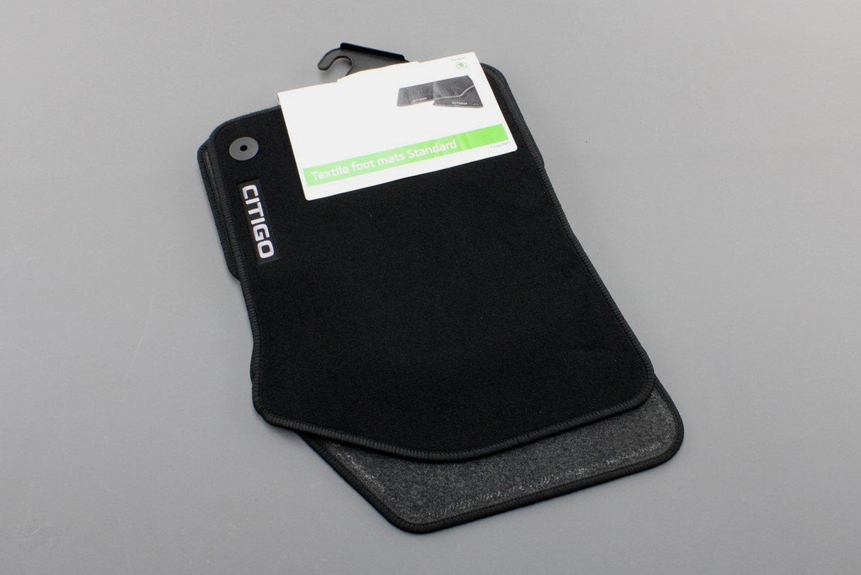 Skoda Citigo 2012-On front and rear carpet floor mats (RHD) 1ST061404S