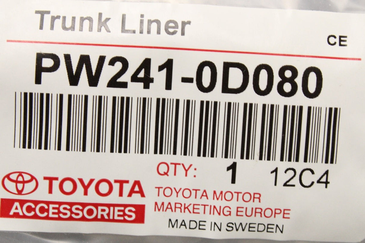 Toyota Yaris boot liner PW241-0D080