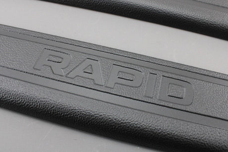 Skoda Rapid 2013-Onward door sill protector set (black) 5JA071303A