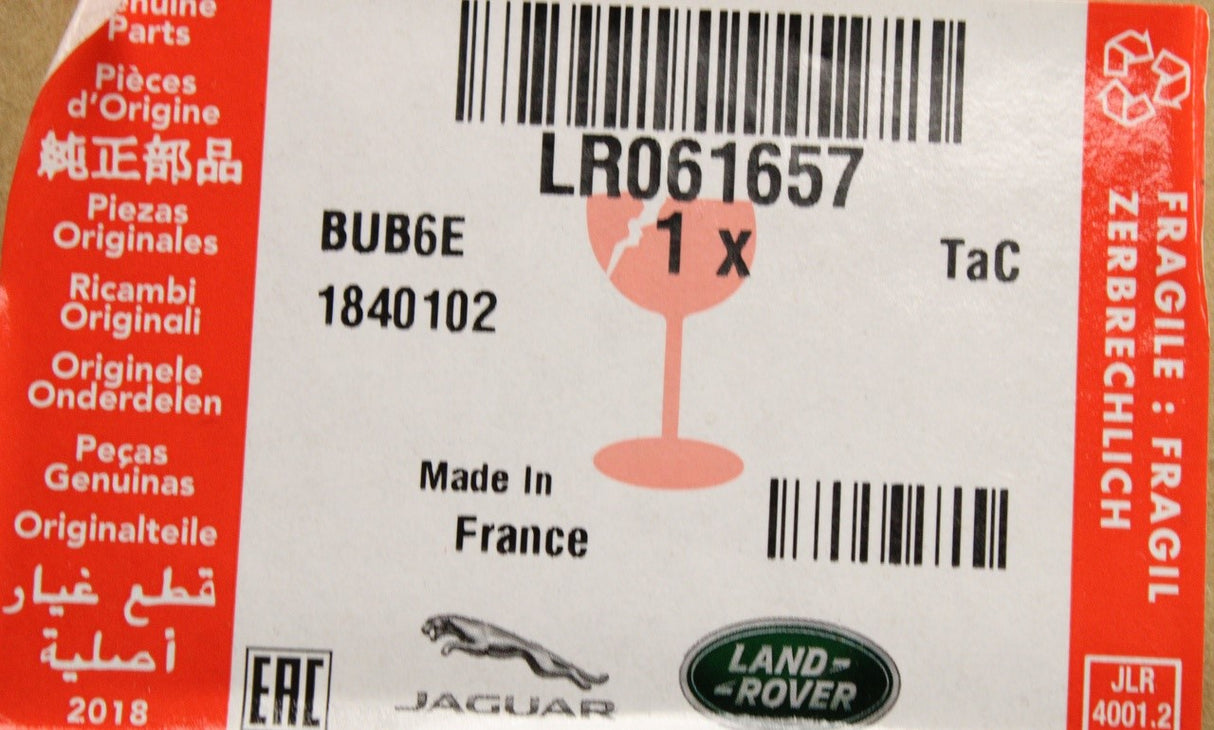 Range Rover Evoque 12-18 roof rail weatherstrip trim (left) LR061657