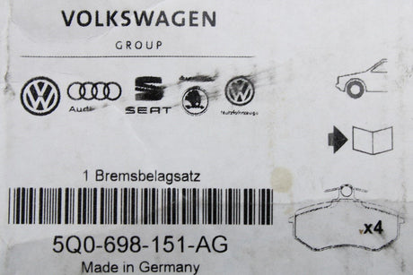 VW Golf GTI Clubsport S front brake pads set 5Q0698151AG