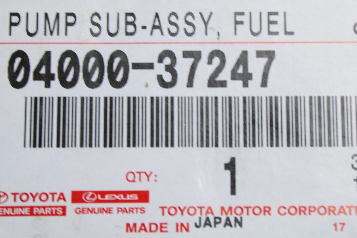 Toyota Corolla 2020 C-HR fuel pump 04000-37247