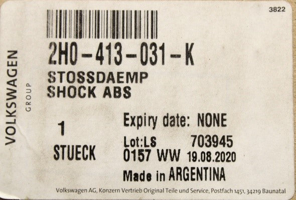 VW Amarok 2H 2010-2022 gas shock absorber (front) 2H0413031K
