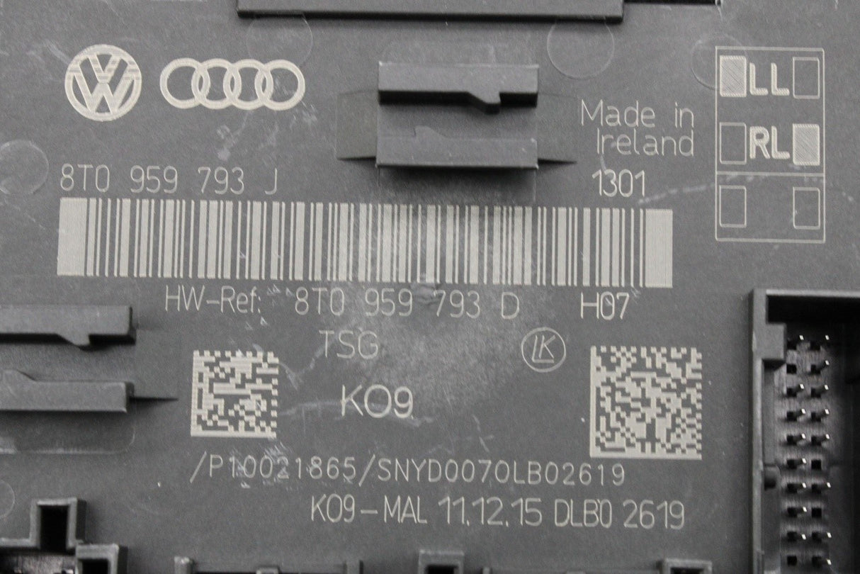 Audi A5 S5 RS5 2008-2016 drivers door control module 8T0959793J
