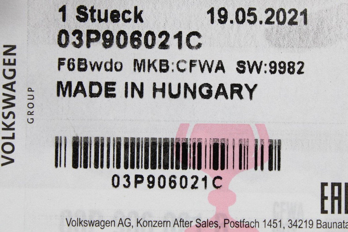VW Polo 6R 2010-14 1.2 TDI CFWA engine ECU control unit 03P906021C