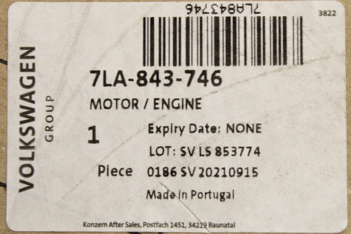 VW Transporter 20-on sliding door power latching motor (right) 7LA843746