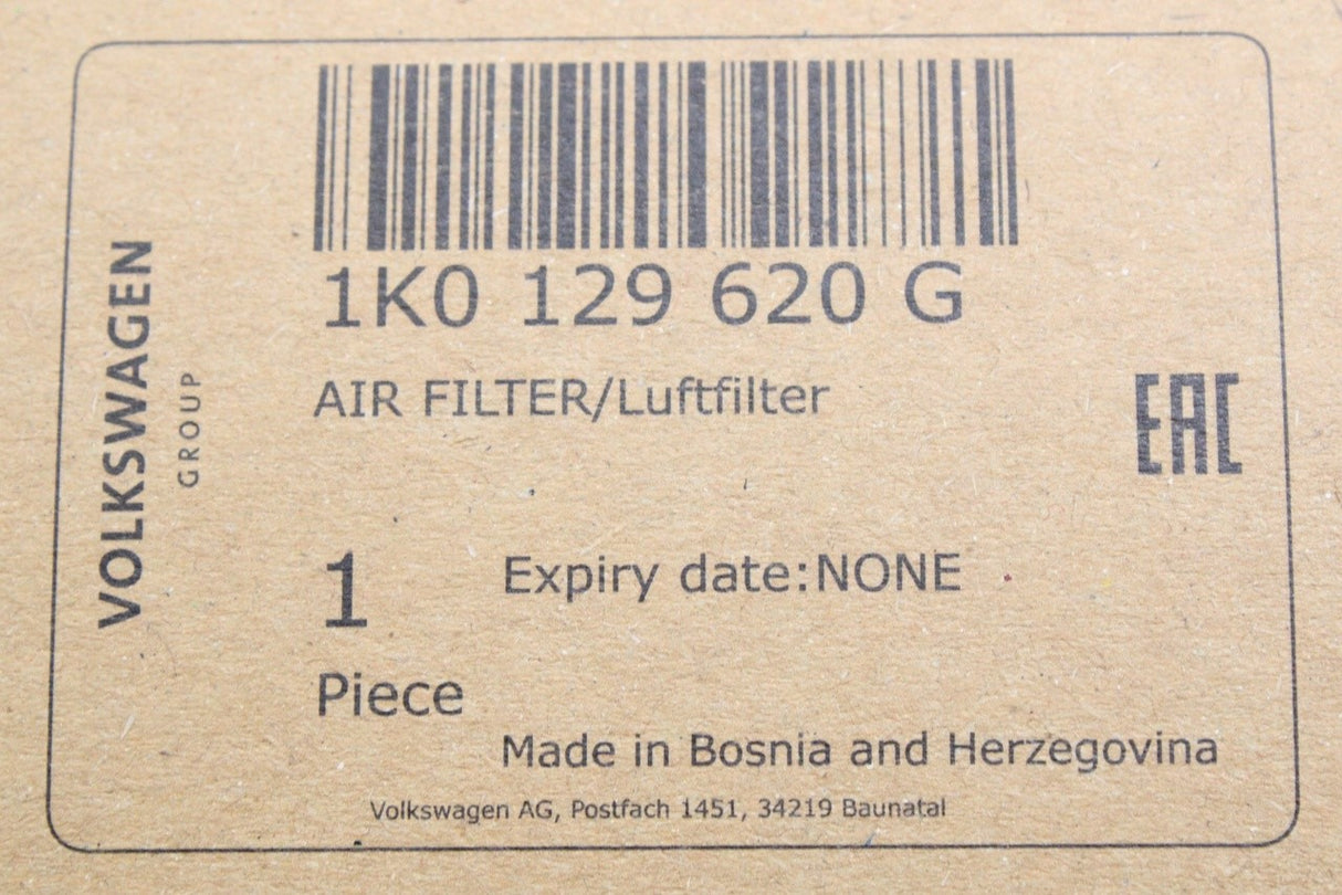 VW Audi Skoda SEAT TDI air filter element 1K0129620G