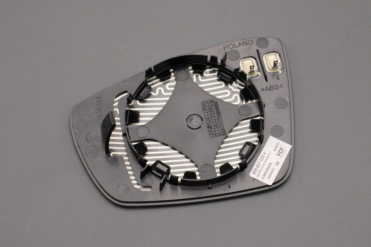 VW Polo Up Skoda Citigo SEAT RHD wing mirror glass (right) 6R0857522H