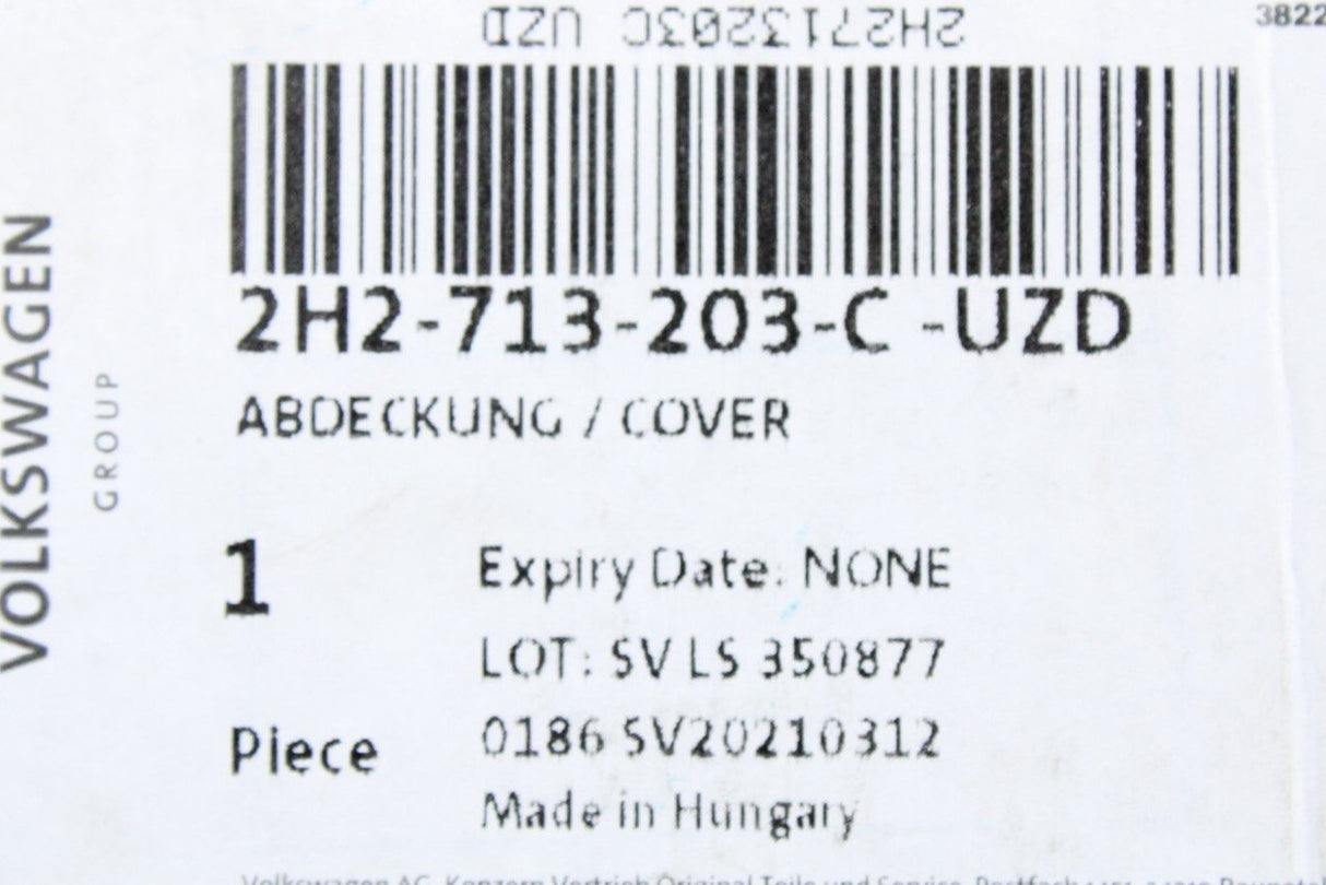 VW Amarok 2011- DSG gear shift gaiter cover aluminium RHD 2H2713203CUZD