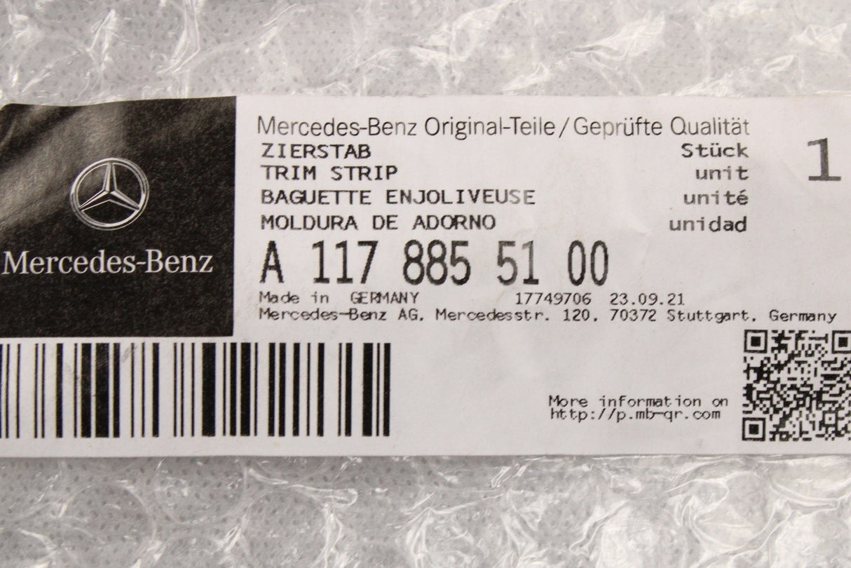 Mercedes-Benz CLA 2013-19 front bumper trim strip (right) A1178855100