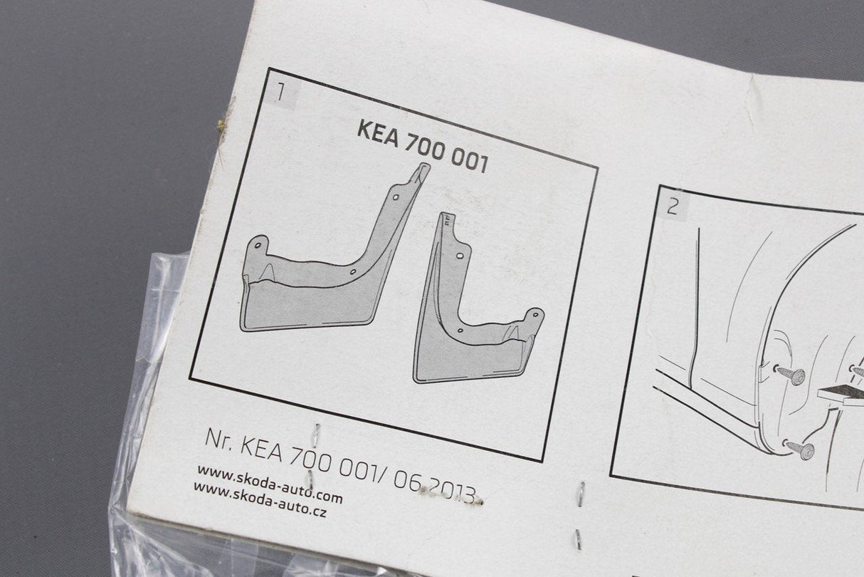 Skoda Fabia Roomster 2007-15 accessory front mud flaps KEA700001