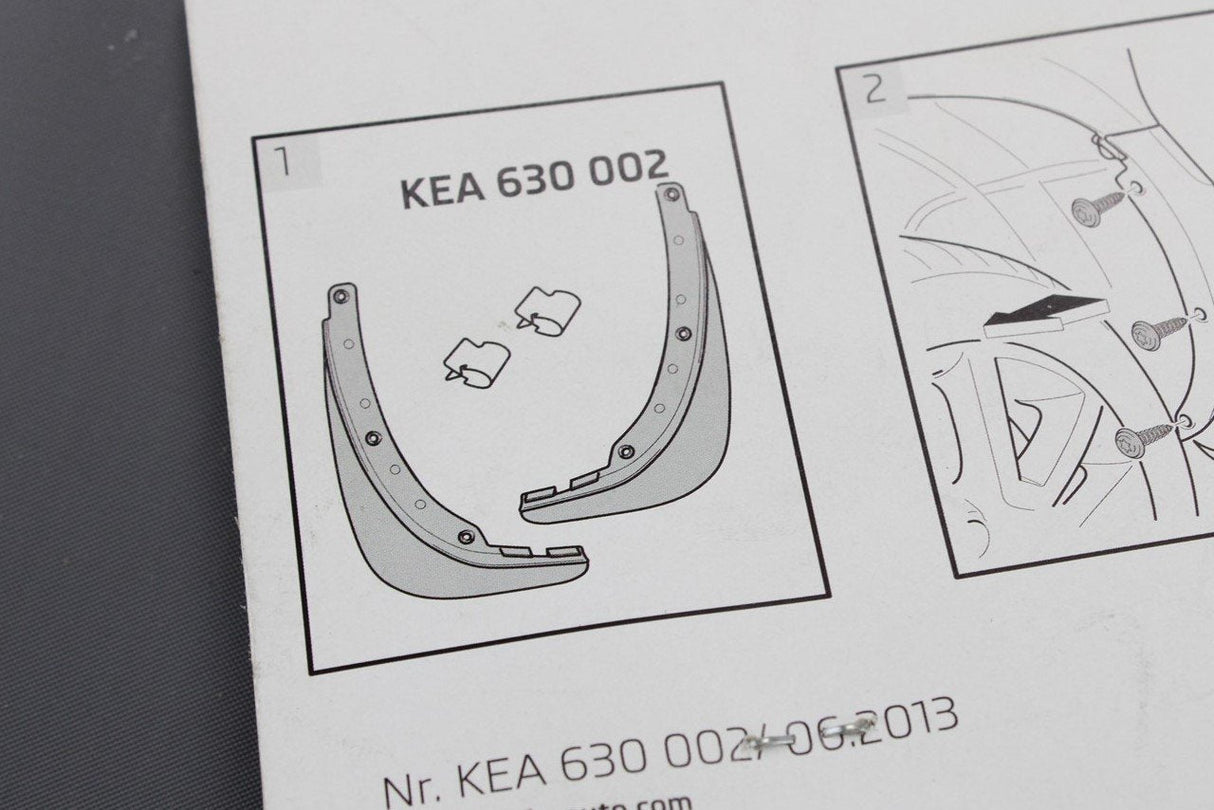 Skoda Yeti 2010-2013 (pre-facelift) rear mud flaps set KEA630002