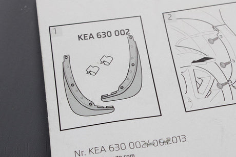 Skoda Yeti 2010-2013 (pre-facelift) rear mud flaps set KEA630002