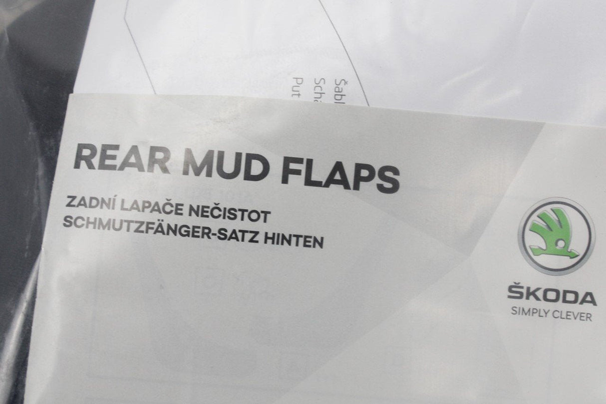 Skoda Citigo 2012-Onward Rear mud flaps pair accessory 1ST075101A