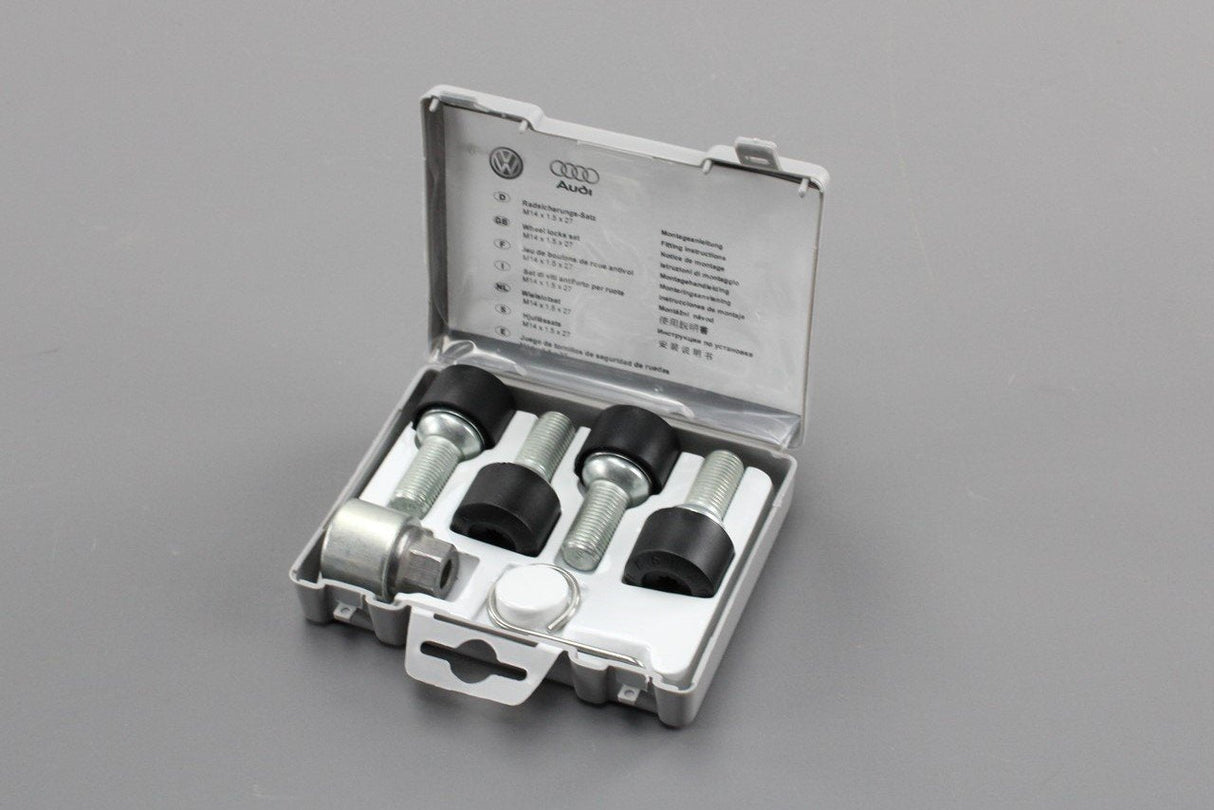 VW Golf Polo Caddy Passat Tiguan T-Roc locking wheel bolts set 5Q0698137