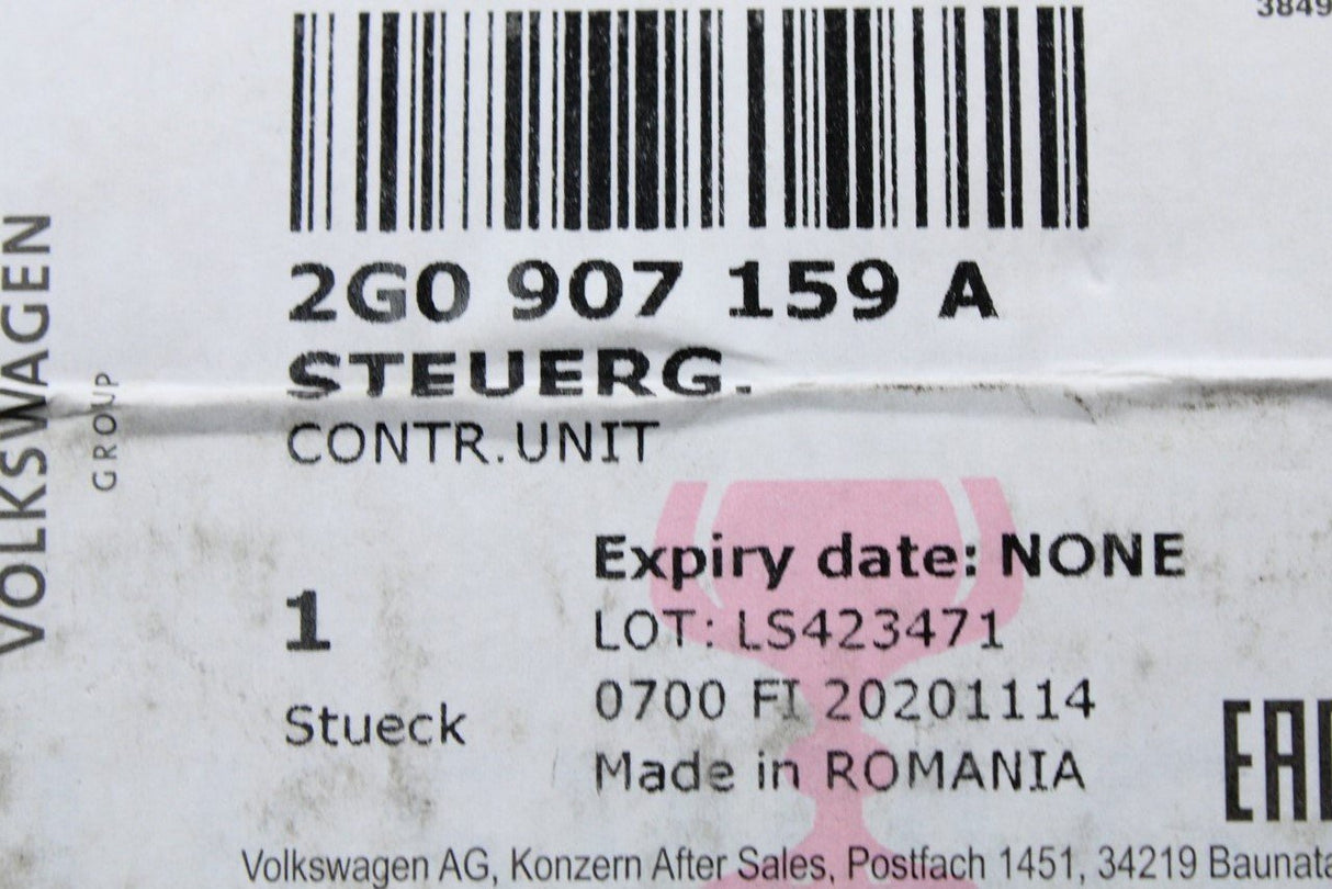 VW Polo GTI AW 2018-on impact sound control unit 2G0907159A
