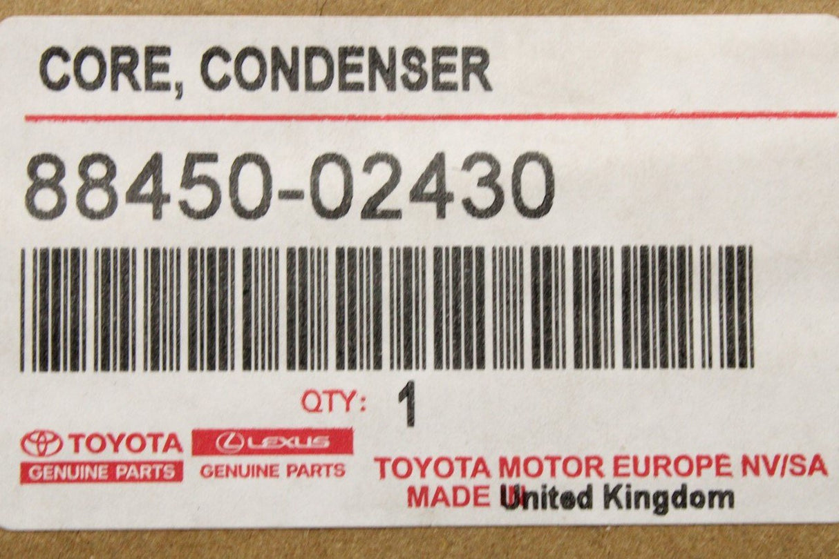 Toyota Auris 2012-2018 air conditioning condenser 88450-02430