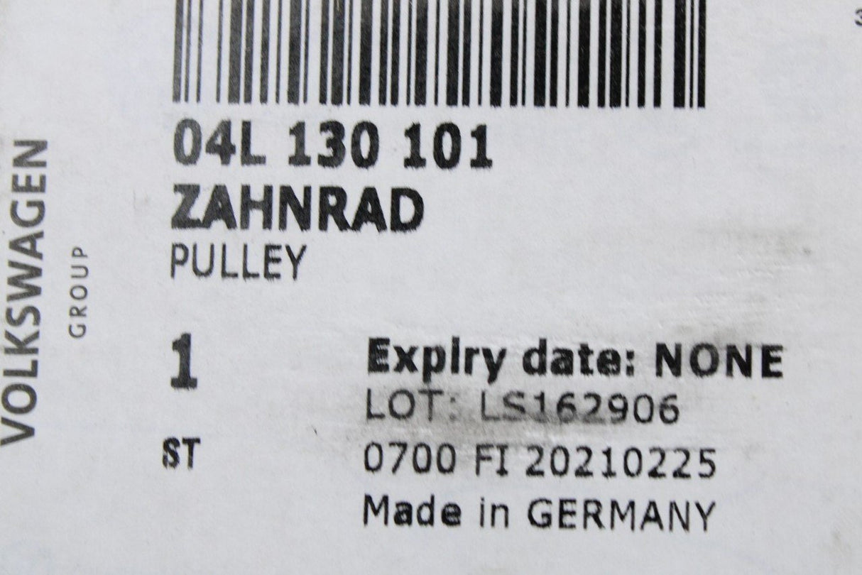 VW Audi Skoda SEAT toothed belt pulley for fuel pump (TDI) 04L130101