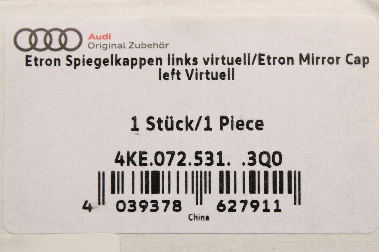 Audi e-tron Q8 e-tron carbon fibre wing mirror cover left 4KE072531 3Q0