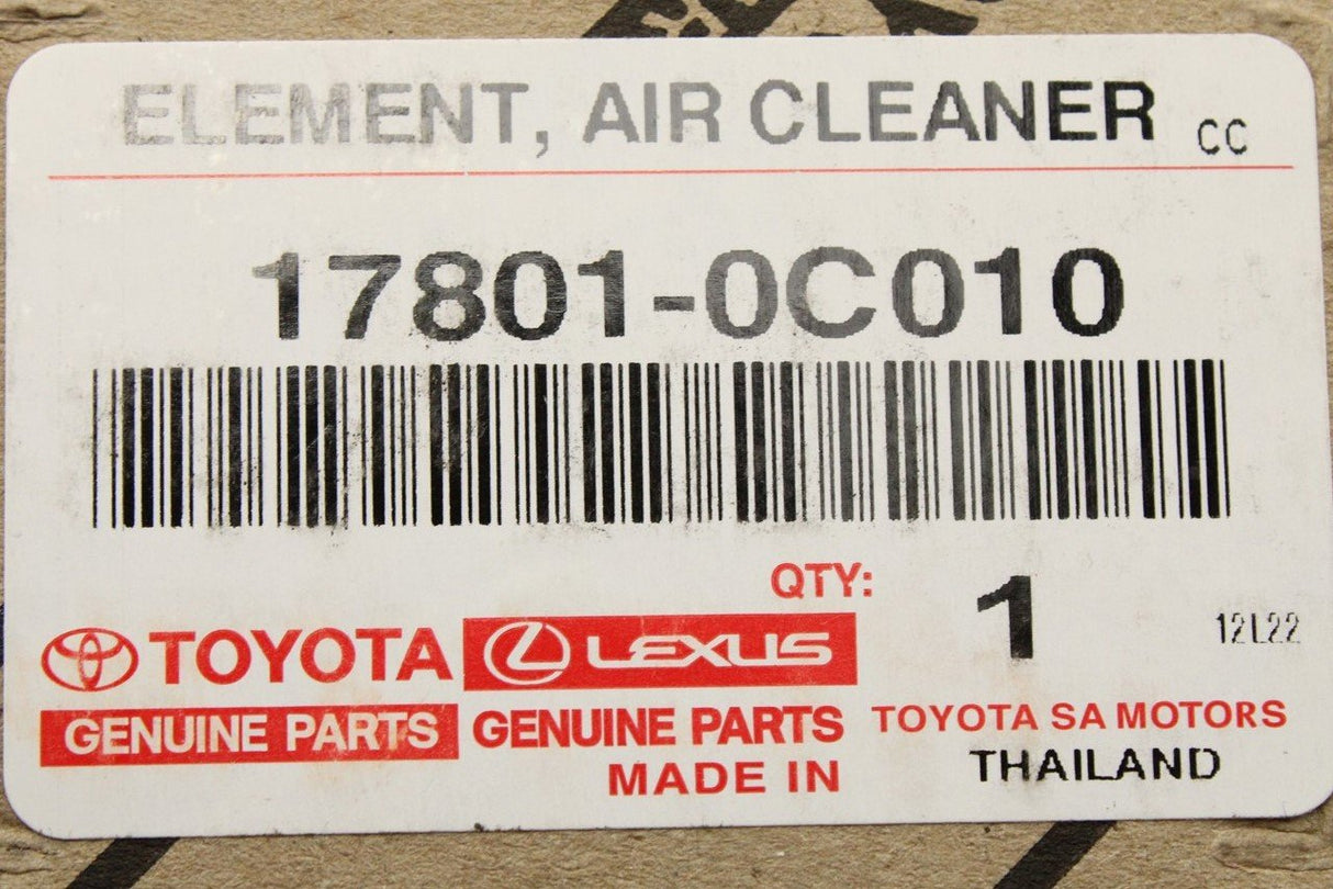 Toyota Hilux 2004-2021 air filer 17801-0C010
