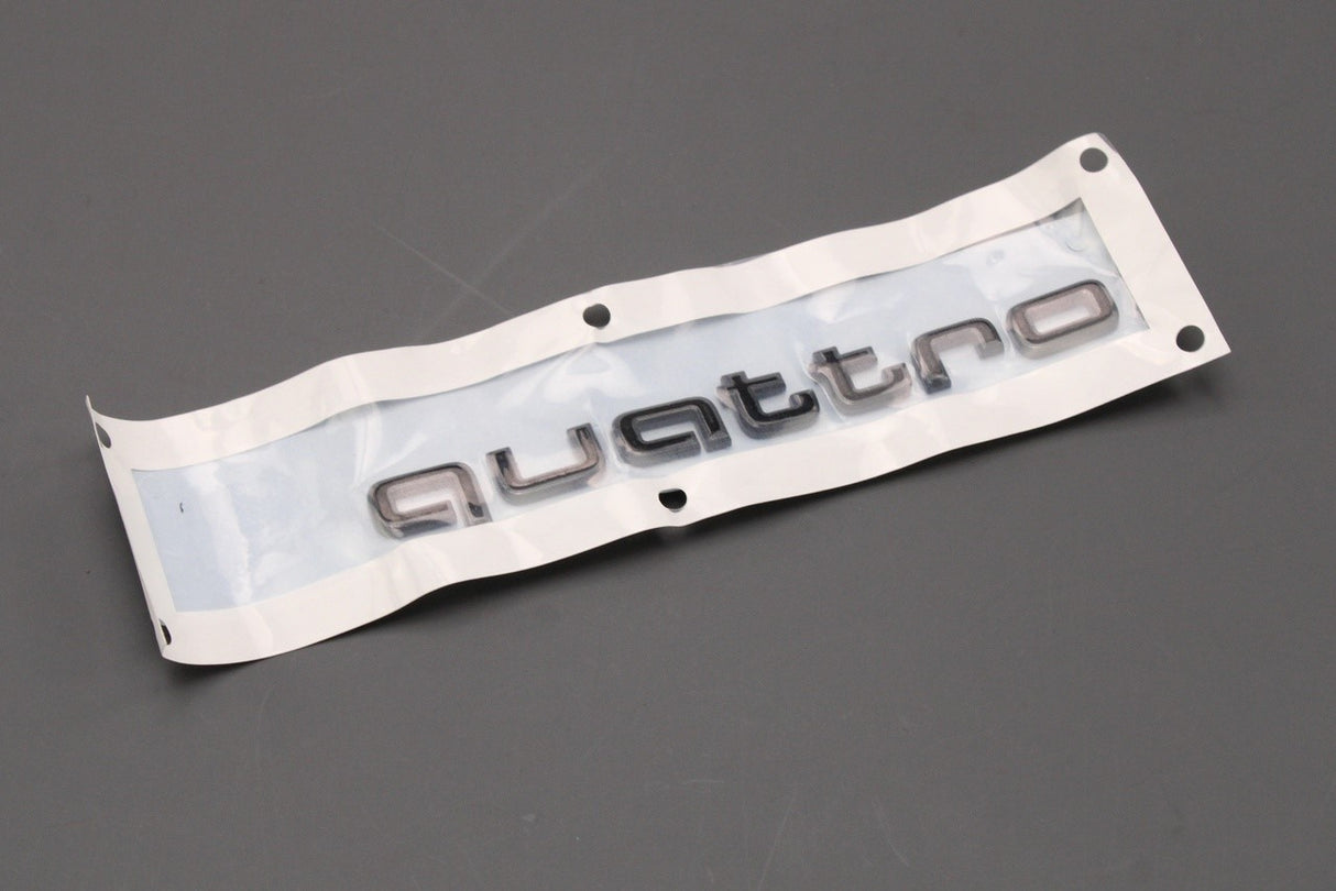 Audi e-tron 2019-on rear Quattro lettering badge black 4KE071806