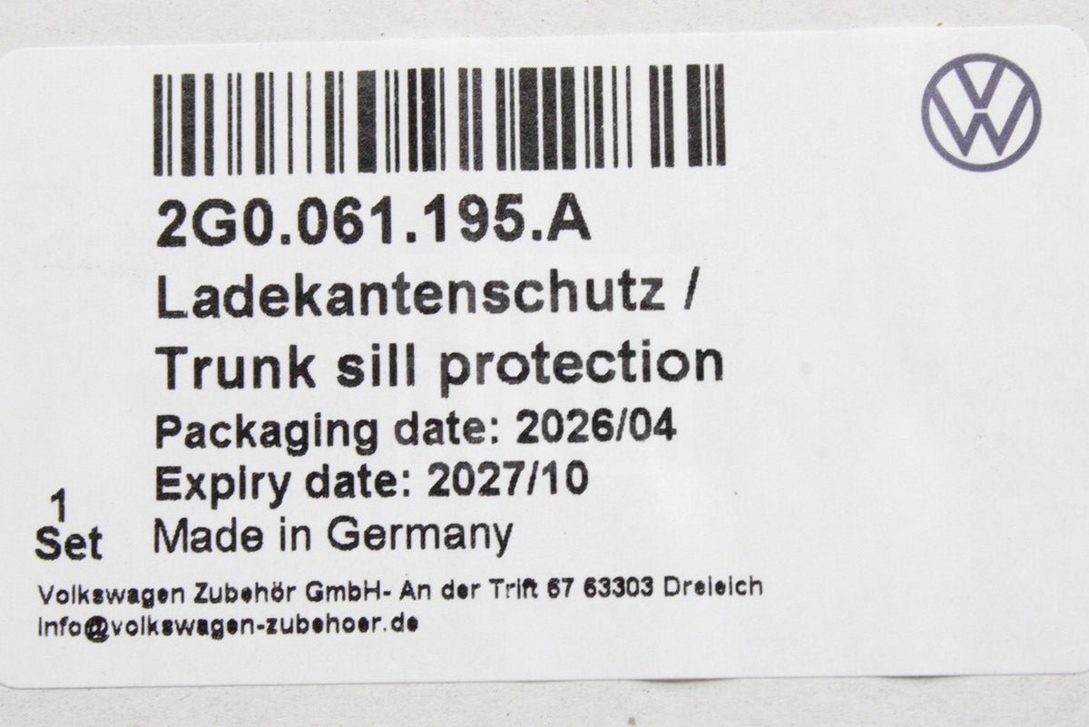 VW Polo AW 2022-on rear bumper load edge protector 2G0061195A