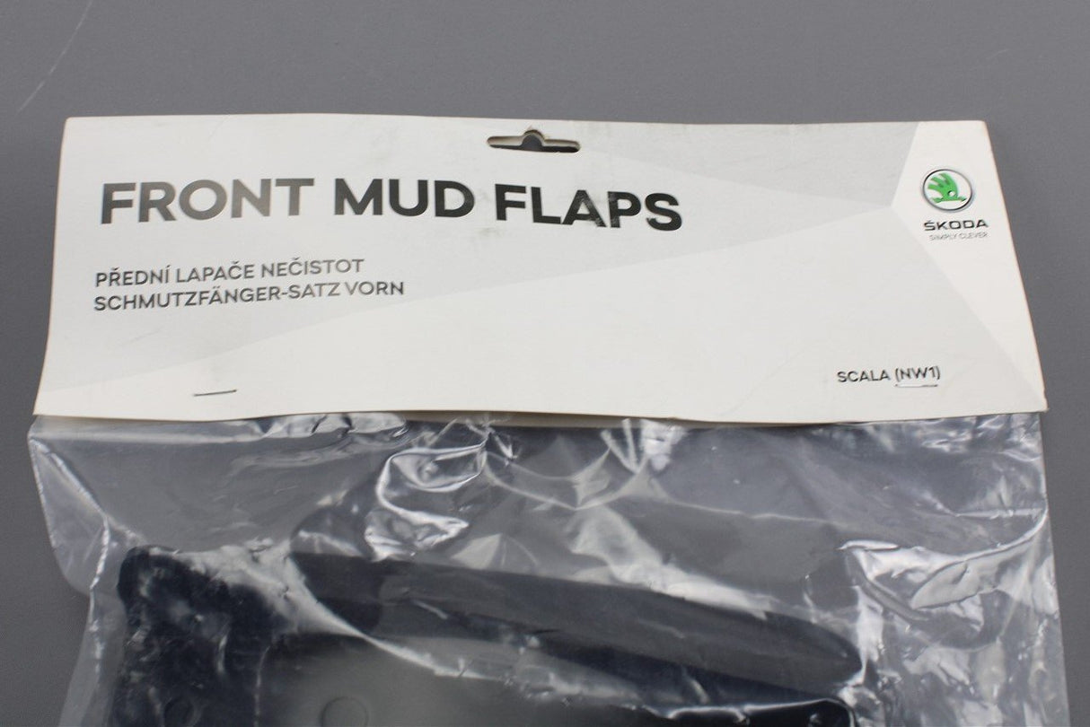 Skoda Scala 2019-on accessory mud flaps (front) 657075111