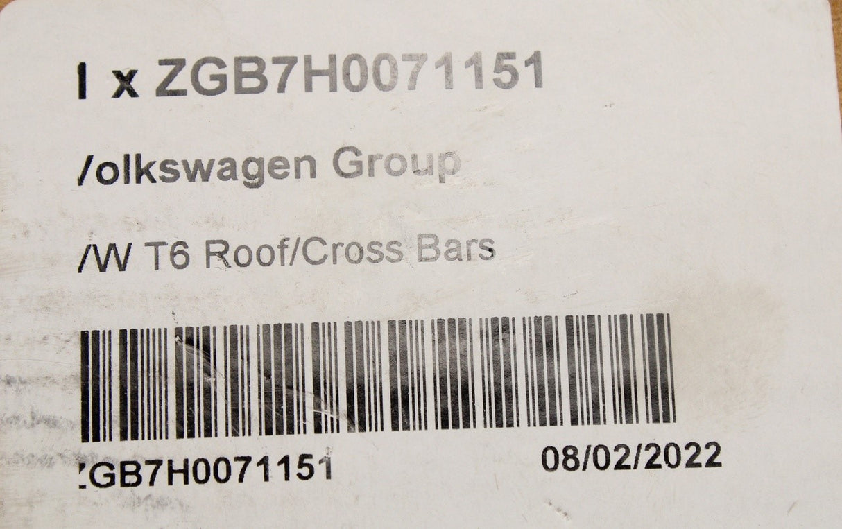 VW Transporter T5 T5.1 T6 T6.1 2003-on roof bars / cross bars ZGB7H0071151